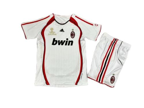 Kids-AC Milan 06/07 Away UCL Final Soccer Jersey