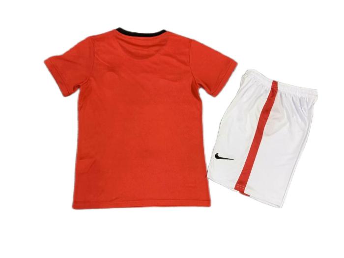 Kids-Manchester Utd 09/10 Home Soccer Jersey