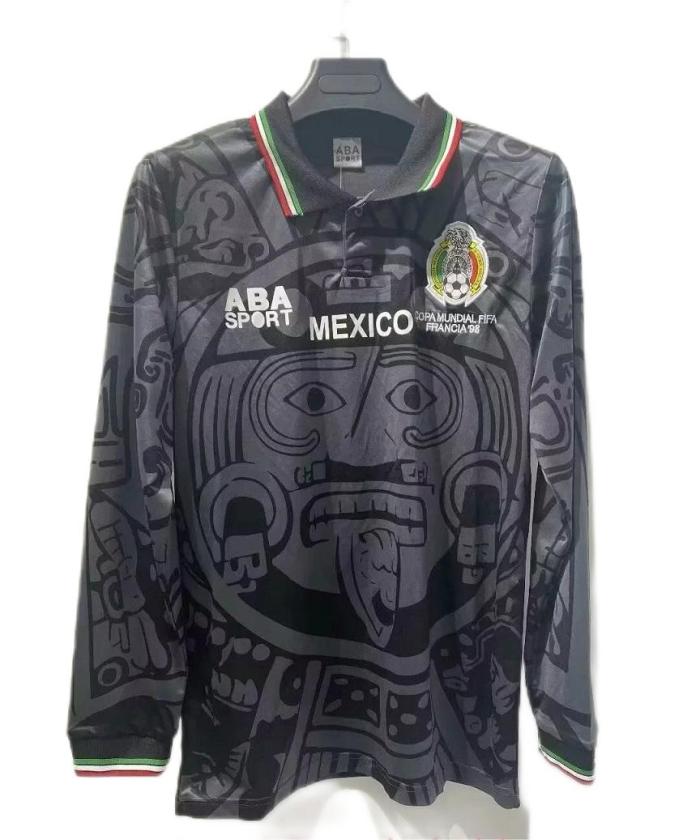 Mexico 1998 World Cup Special Black Long Jersey