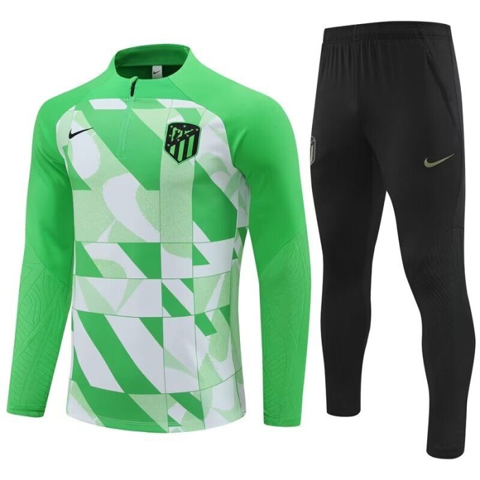 Kids Atletico Madrid 23/24 Tracksuit - Green/White