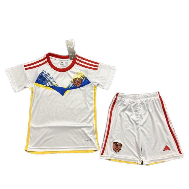 Kids-Venezuela 24/25 Away White Soccer Jersey