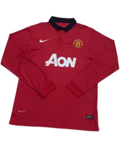 Manchester Utd 13/14 Home Long Soccer Jersey