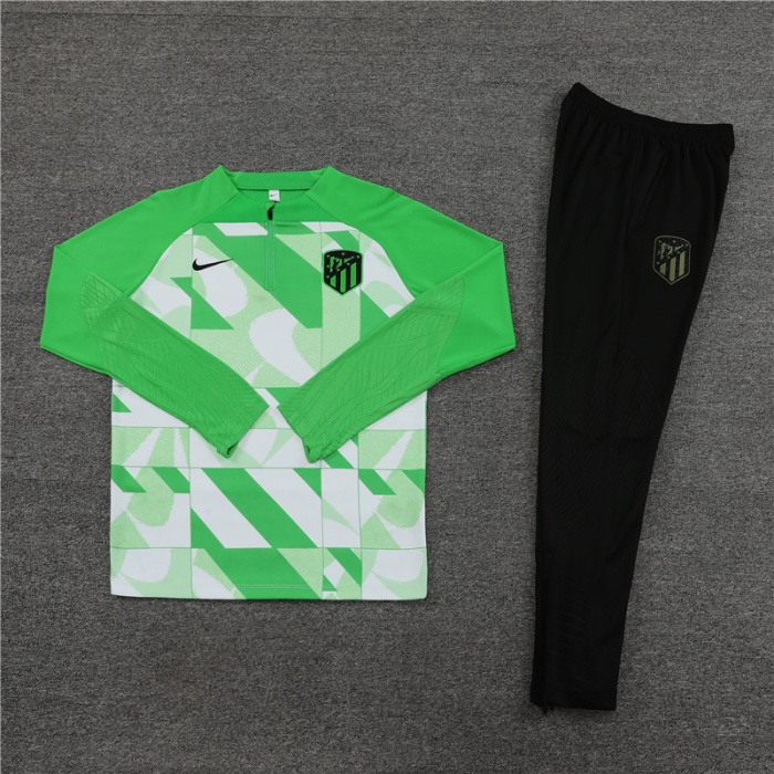 Kids Atletico Madrid 23/24 Tracksuit - Green/White