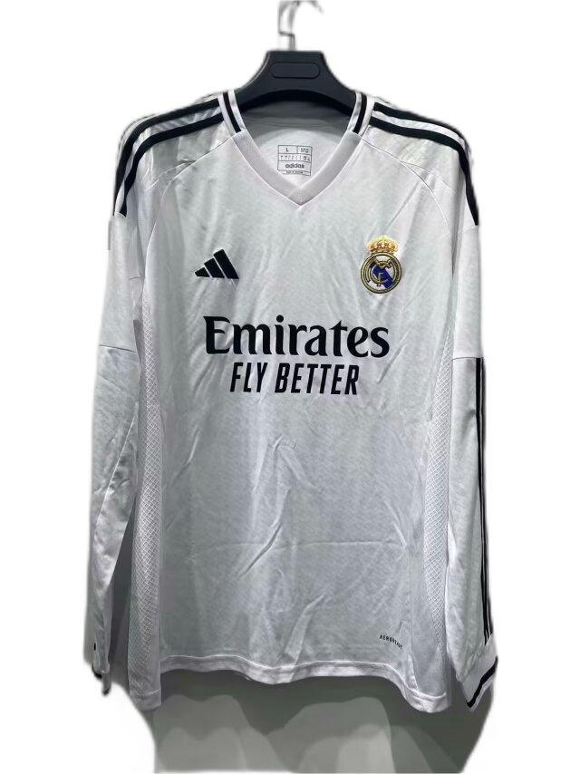 Real Madrid 24/25 Home Leaked Long Soccer Jersey