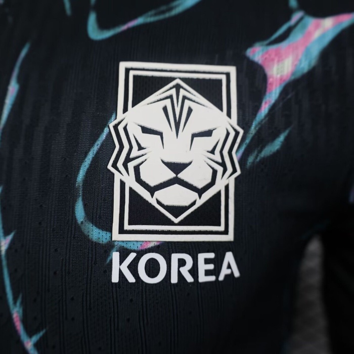 South Korea 2024 Away Black Soccer Jersey(Player)