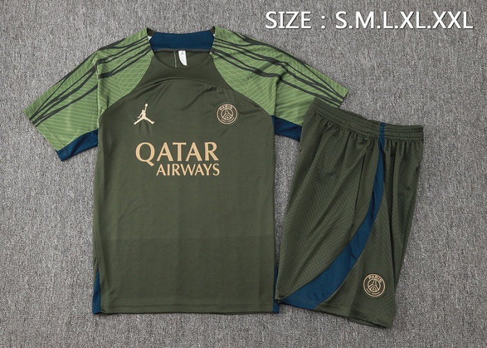 PSG 24/25 Green Training Kit Jerseys