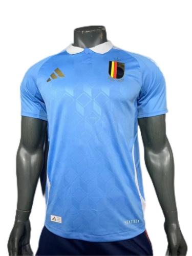 Belgium 2024 Eruo Away Blue Soccer Jersey(Player)