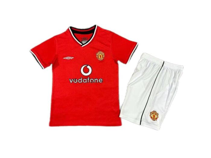 Kids-Manchester Utd 00/02 Home Soccer Jersey
