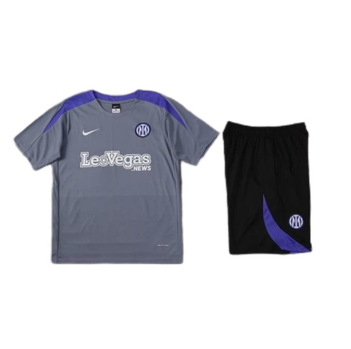 Inter Milan 24/25 Grey/Purple Training Kit Jersey