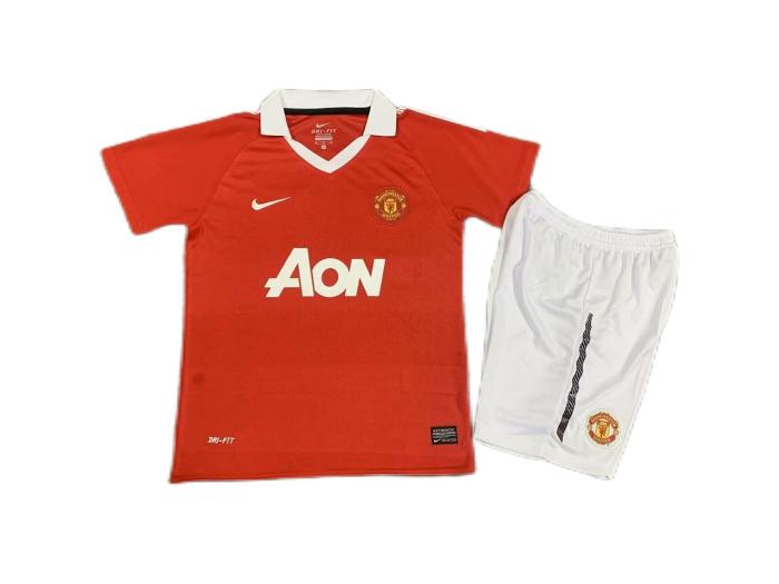 Kids-Manchester Utd 10/11 Home Soccer Jersey