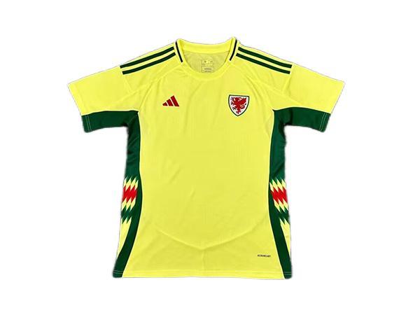 Wale 2024 Euro Away Yellow Soccer Jersey