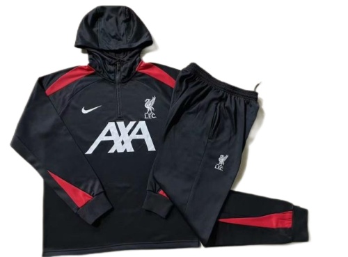 Liverpool 24/25 Hoodie Tracksuit - Black/Red