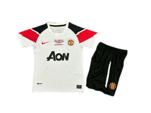 Kids-Manchester Utd 10/11 Away UCL Final Soccer Jersey