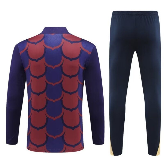 Barcelona 24/25 Tracksuit - Red/Blue