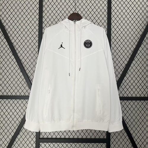 Paris St Germain 24/25 Wind Coat - White
