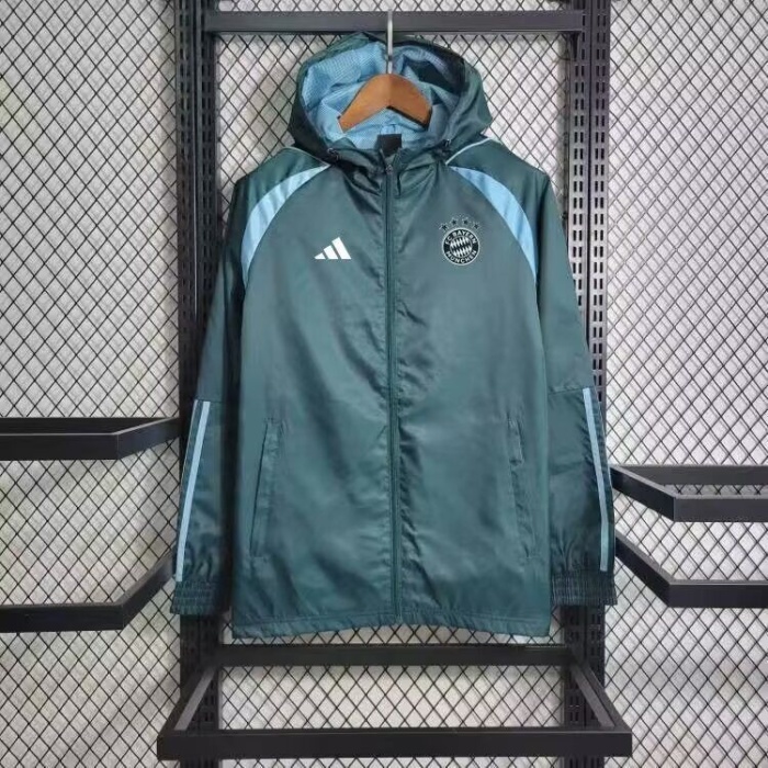 Bayern Munich 24/25 Wind Coat - Dark Green
