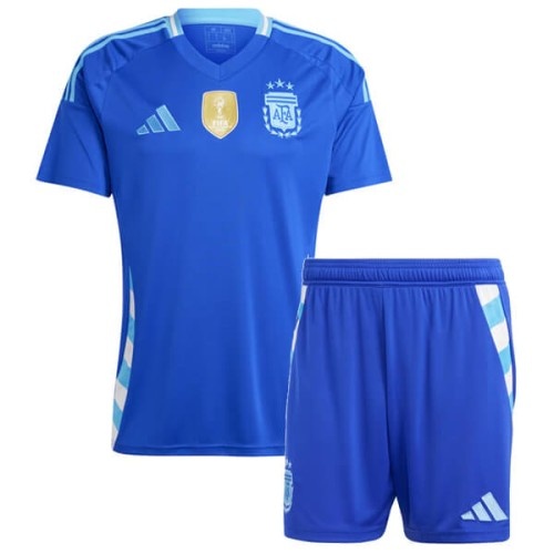 Kids-Argentina 2024 Away Blue Soccer Jersey
