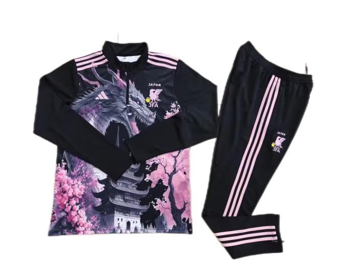 Japan 24/25 Tracksuit - Black/Pink