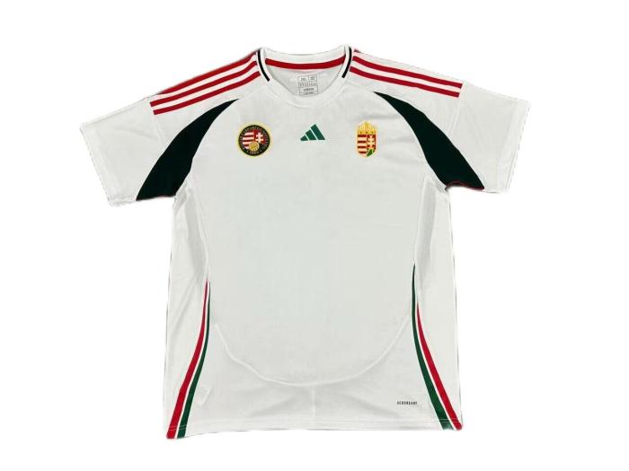 Hungary 2024 Euro Away White Soccer Jersey