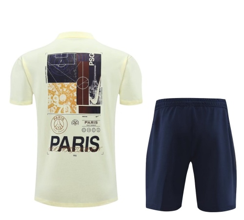 PSG 24/25 Light Yellow Training Kit Jerseys