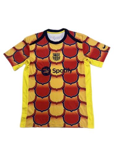 Barcelona 24/25 Special Yellow/Red Soccer Jersey