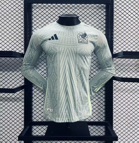 Mexico 2024 Away Grey Green Long Jersey(Player)