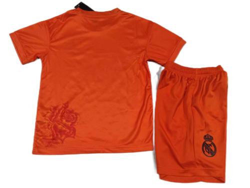 Kids-Real Madrid 24/25 Special Orange Rose Soccer Jersey