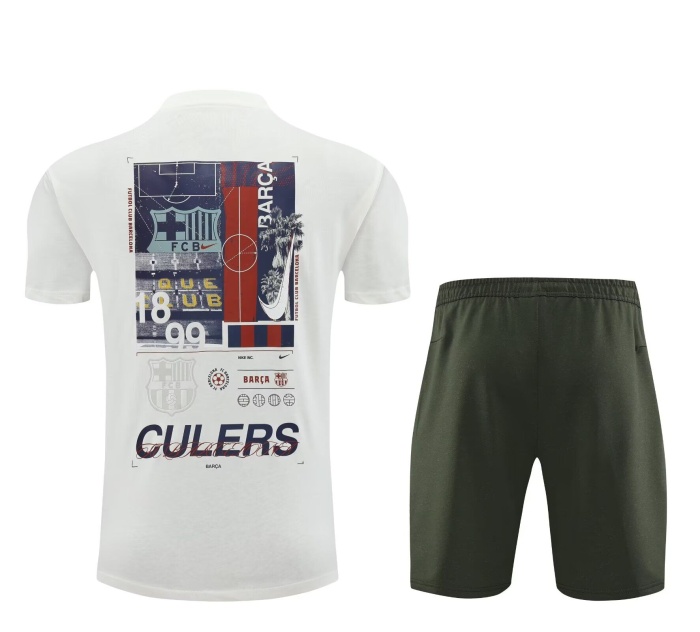 Barcelona 24/25 White Training Kit Jerseys