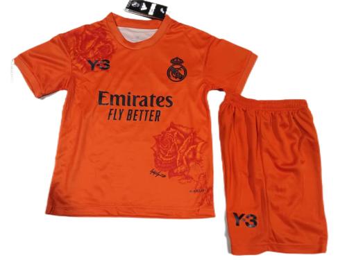 Kids-Real Madrid 24/25 Special Orange Rose Soccer Jersey