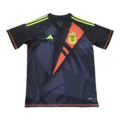 Argentina 2024 GK Black/Orange Soccer Jersey