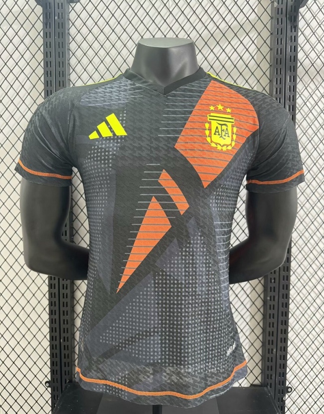 Argentina 2024 GK Black Soccer Jersey(Player)