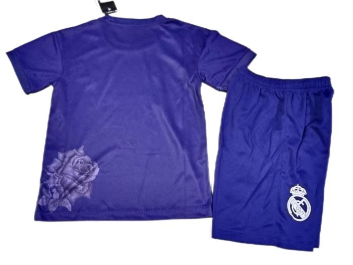 Kids-Real Madrid 24/25 Special Purple Rose Soccer Jersey