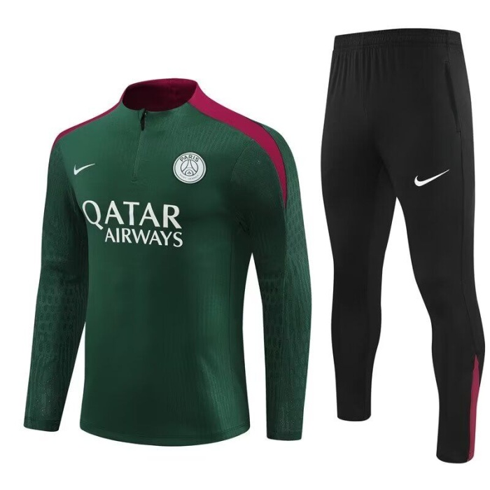 Paris St Germain 24/25 Tracksuit - Green/Red