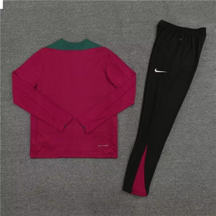 Paris St Germain 24/25 Tracksuit - Dark Red/Green
