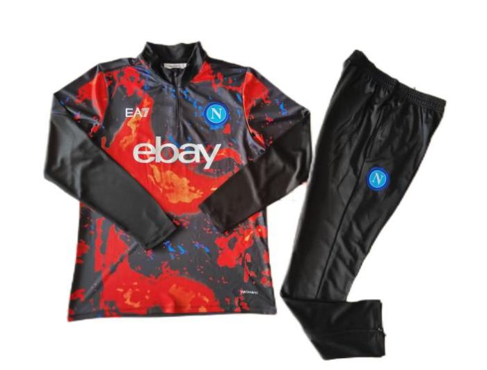 Napoli 23/24 Tracksuit - Black/Red