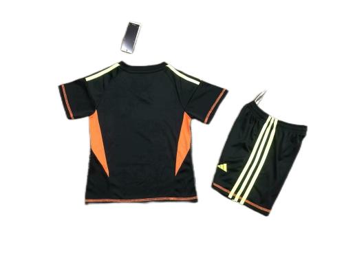 Kids-Germany 2024 Euro GK Black Soccer Jersey