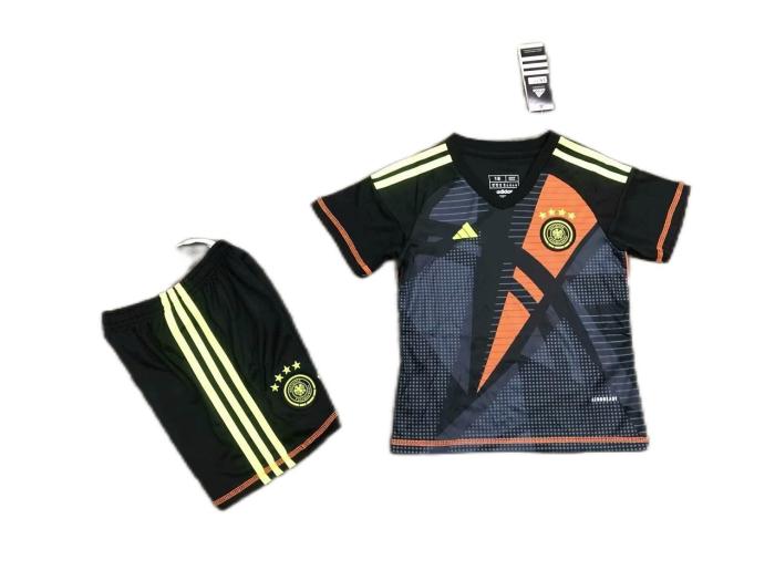 Kids-Germany 2024 Euro GK Black Soccer Jersey