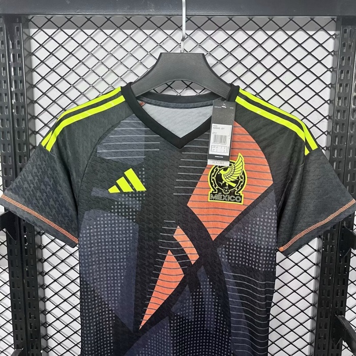 Mexico 2024 GK Black Soccer Jersey(Player)