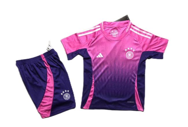 Kids-Germany 2024 Euro Away Pink/Purple Soccer Jersey