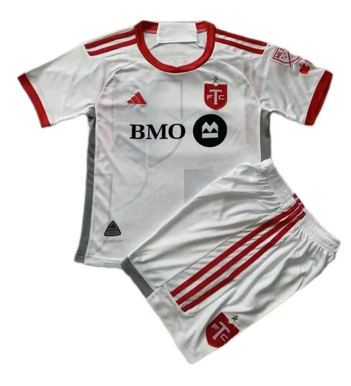 Kids-Toronto 24/25 Away White Soccer Jersey