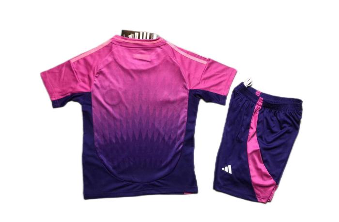 Kids-Germany 2024 Euro Away Pink/Purple Soccer Jersey