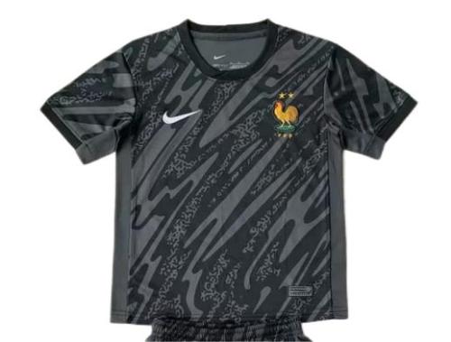 France 2024 GK Black Soccer Jersey