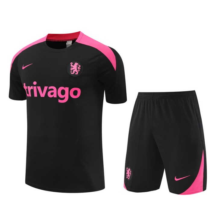 Chelsea 24/25 Black/Pink Training Kit Jersey