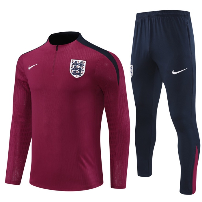 England 24/25 Tracksuit - Red/Navy Blue