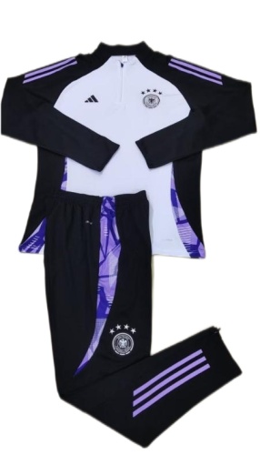 Germany 24/25 Tracksuit - White/Black/Purple