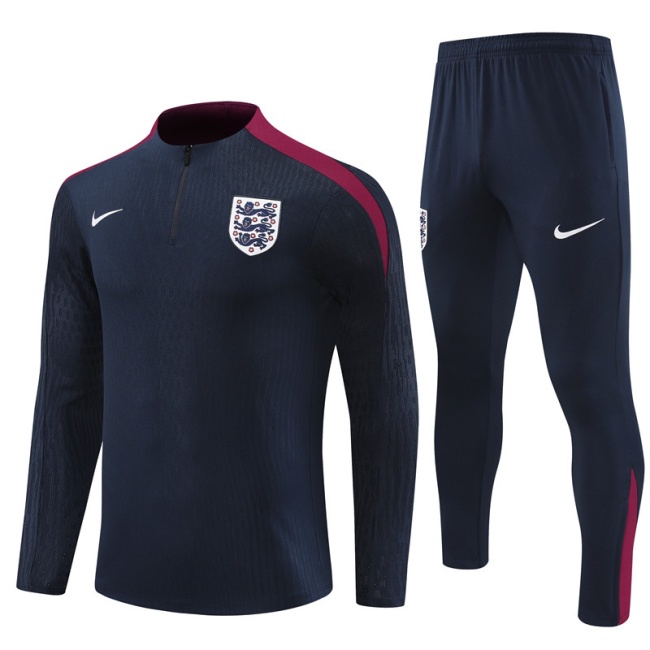 England 24/25 Tracksuit - Navy Blue/Red