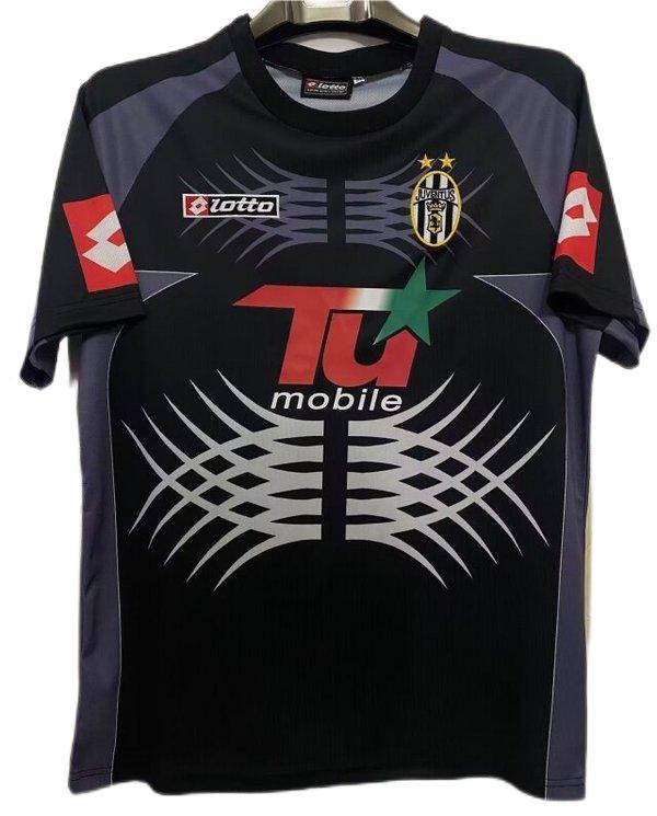 Juventus 01/02 GK Black Soccer Jersey