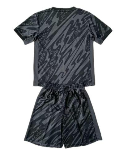Kids-France 2024 Euro GK Black Soccer Jersey