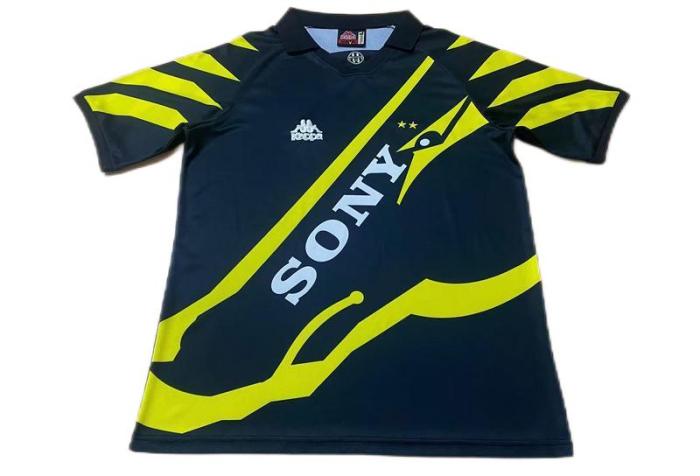 Juventus 96/97 Third Black/Yellow Soccer Jersey