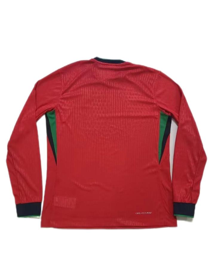 Portugal 2024 Euro Home Long Soccer Jersey